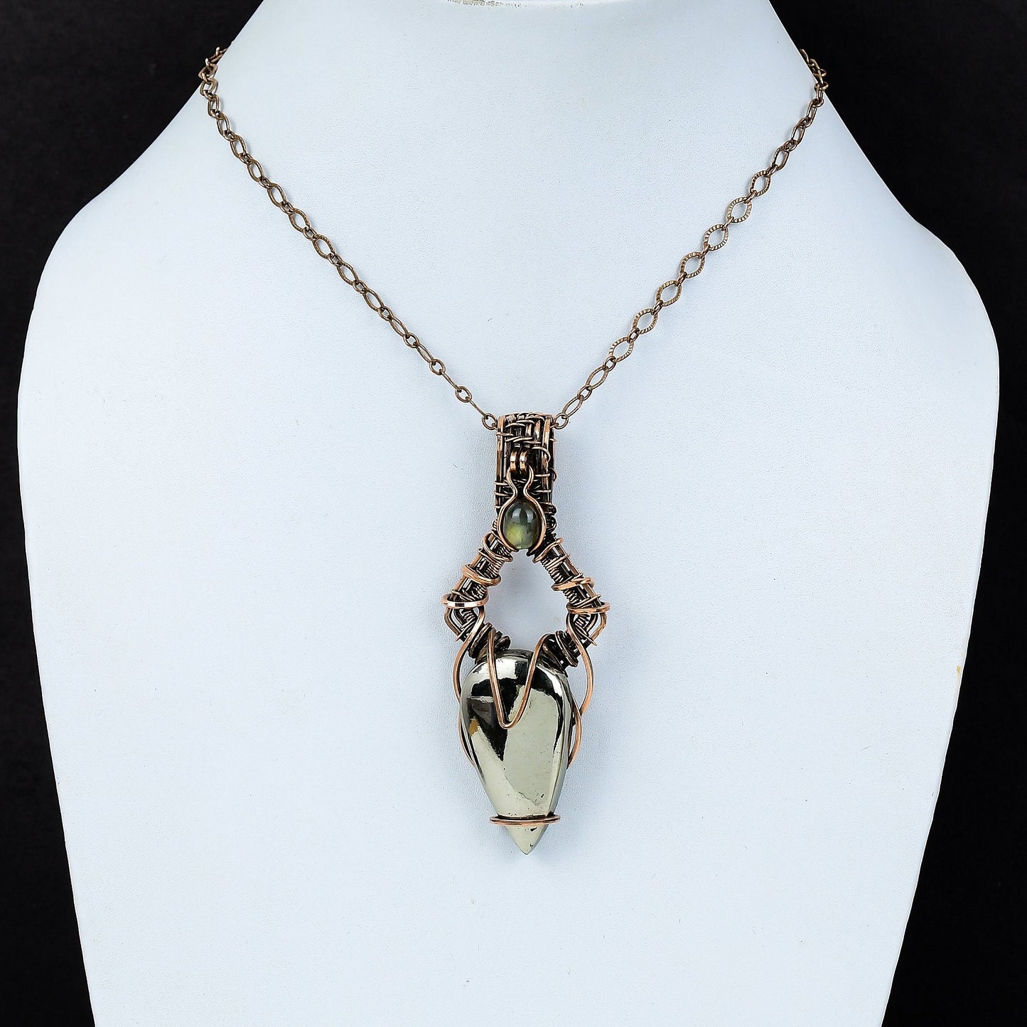 Golden Pyrite Gemstone Pendant