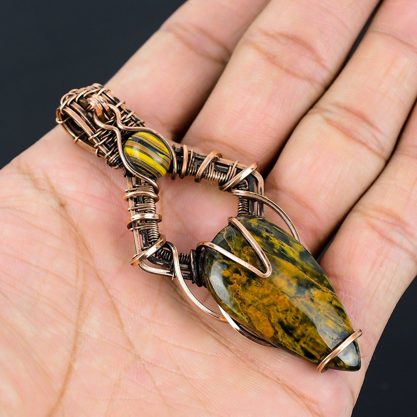 Golden Tiger Eye Gemstone Pendant