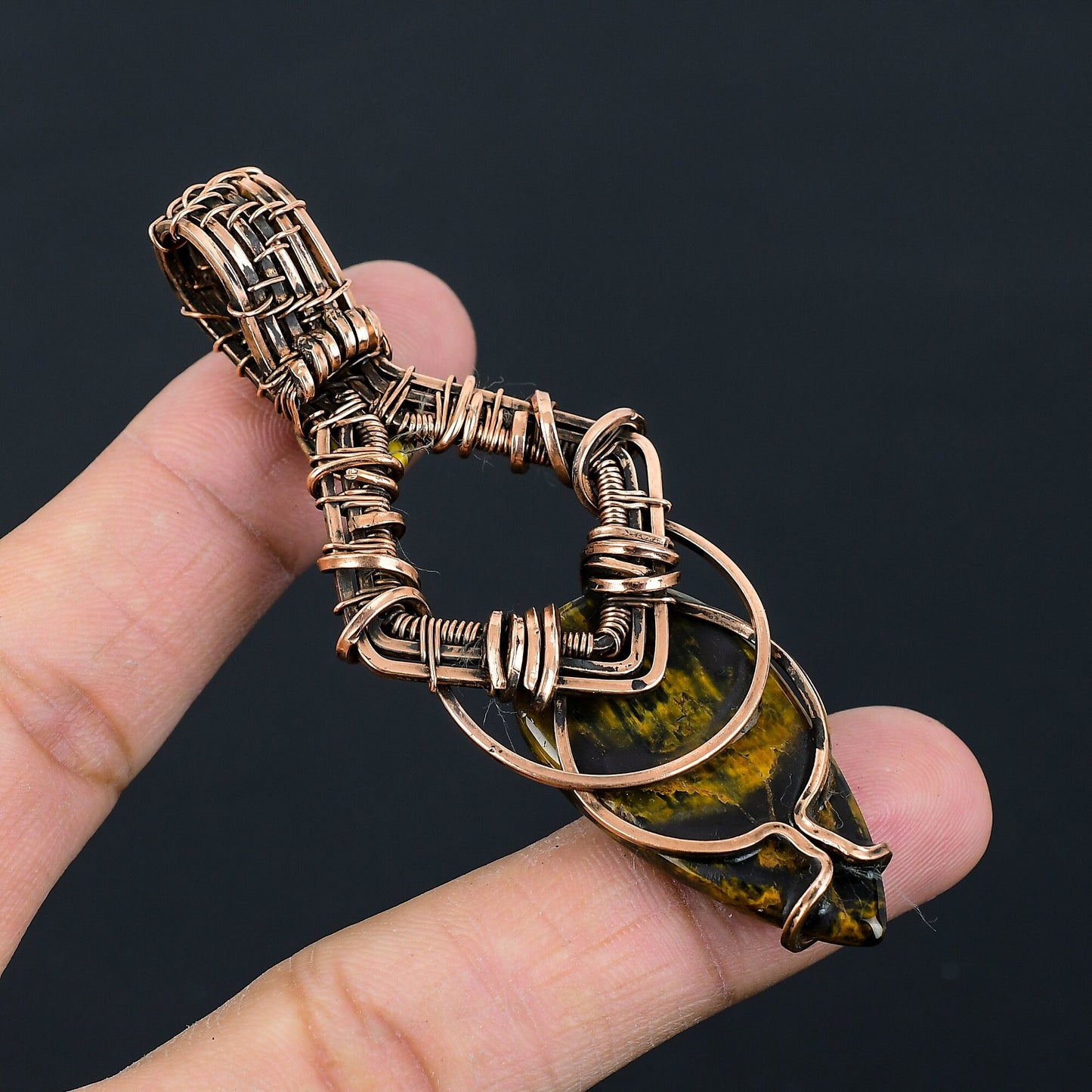 Golden Tiger Eye Gemstone Pendant