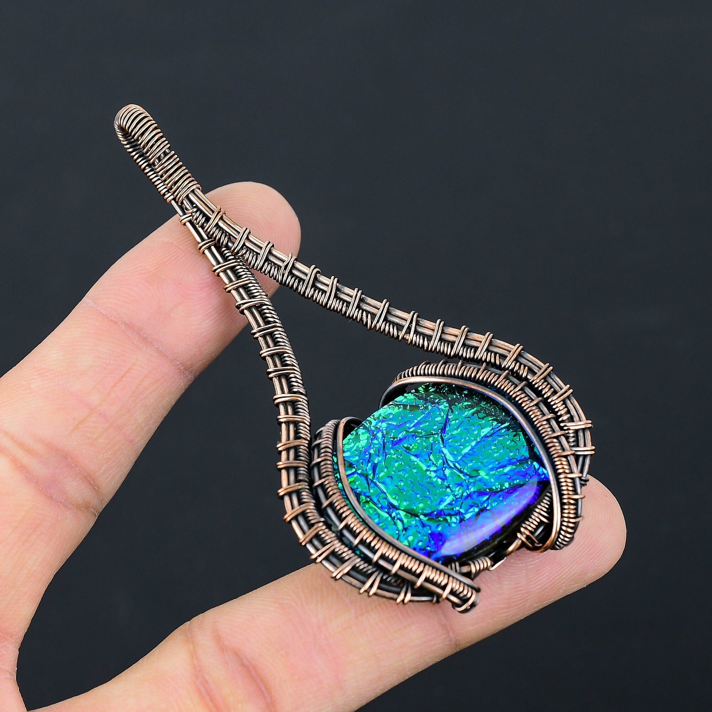 Multicolor Opal Gemstone Pendant