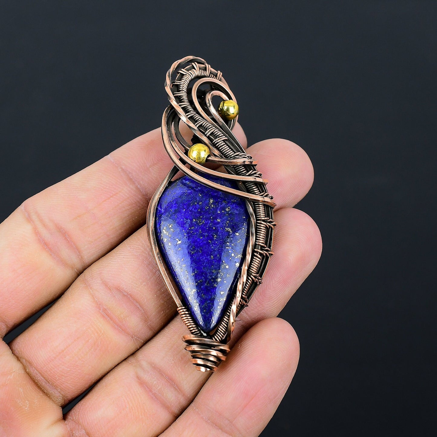 Blue Lapis Lazuli Gemstone Pendant