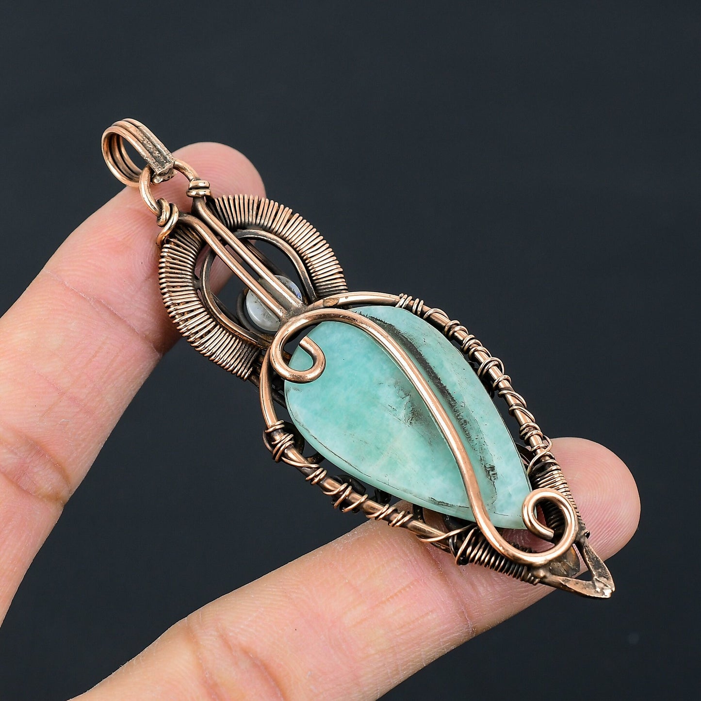 Green Amazonite Gemstone Pendant