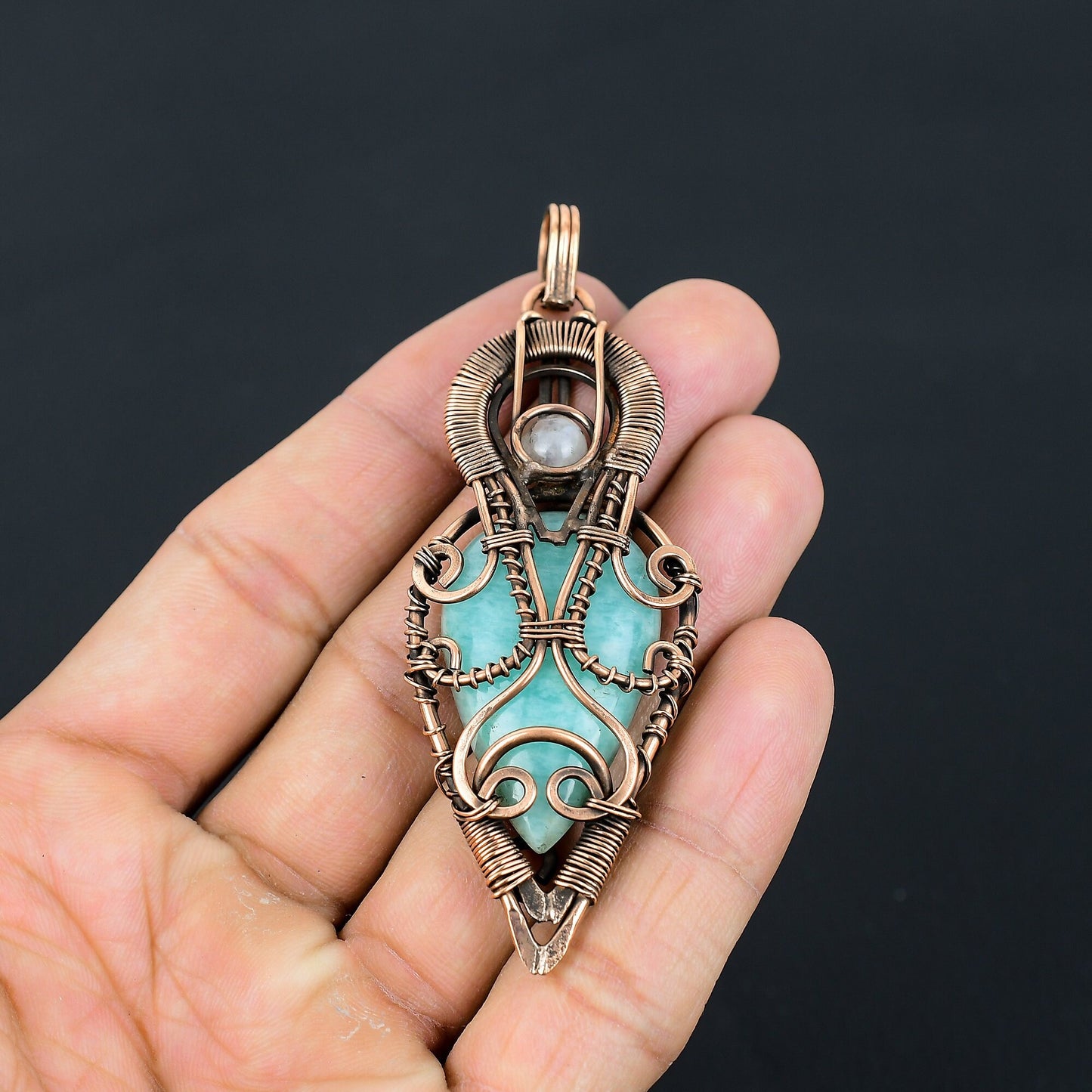 Green Amazonite Gemstone Pendant