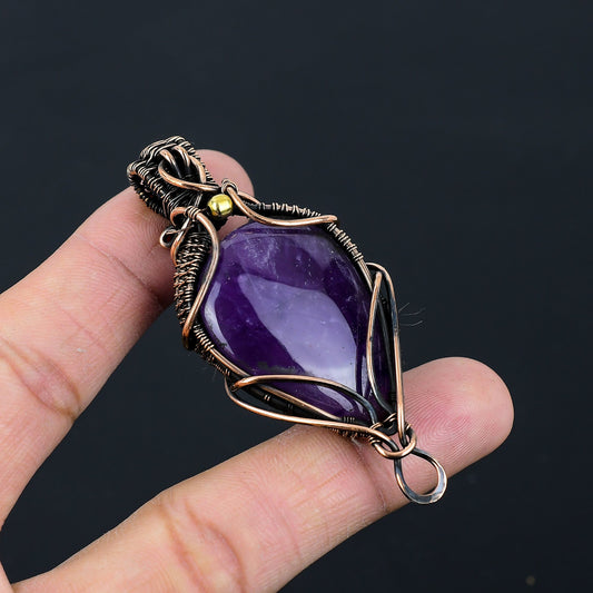 Purple Amethyst Gemstone Pendant