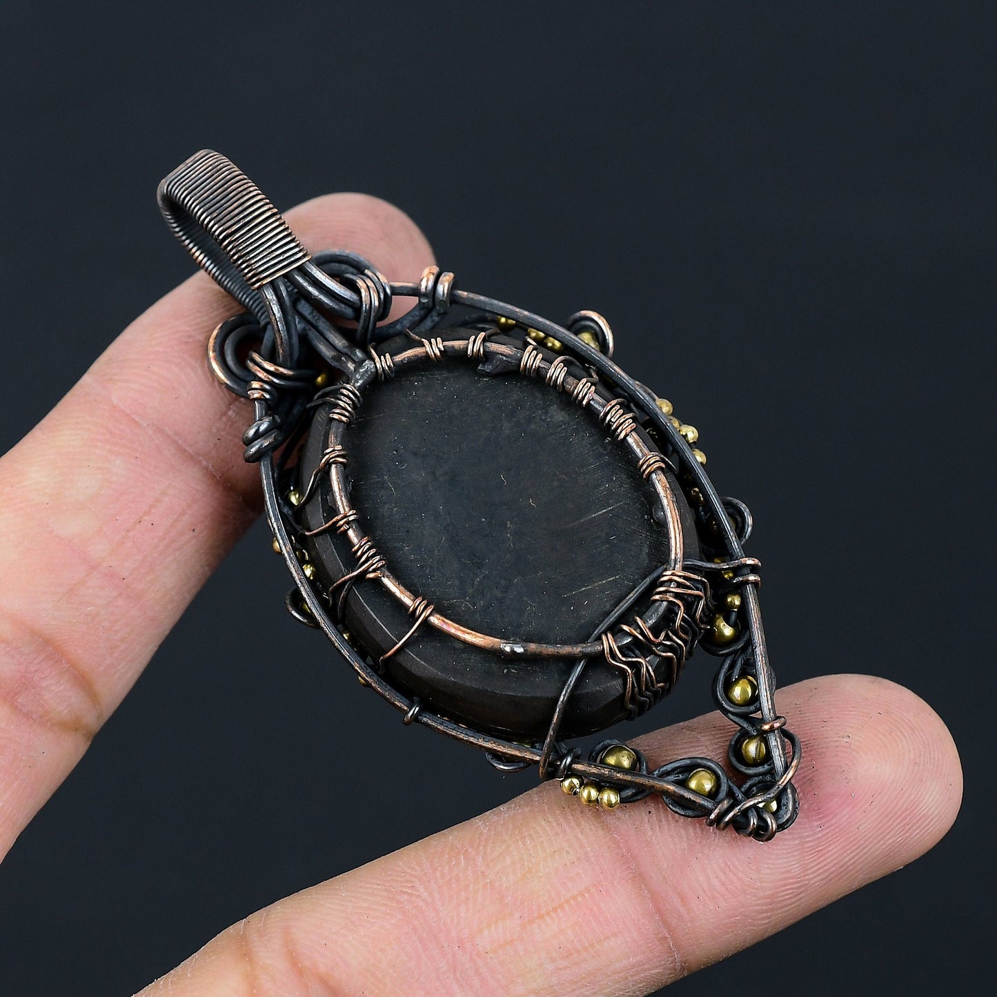 Multicolor Abalone Gemstone Pendant