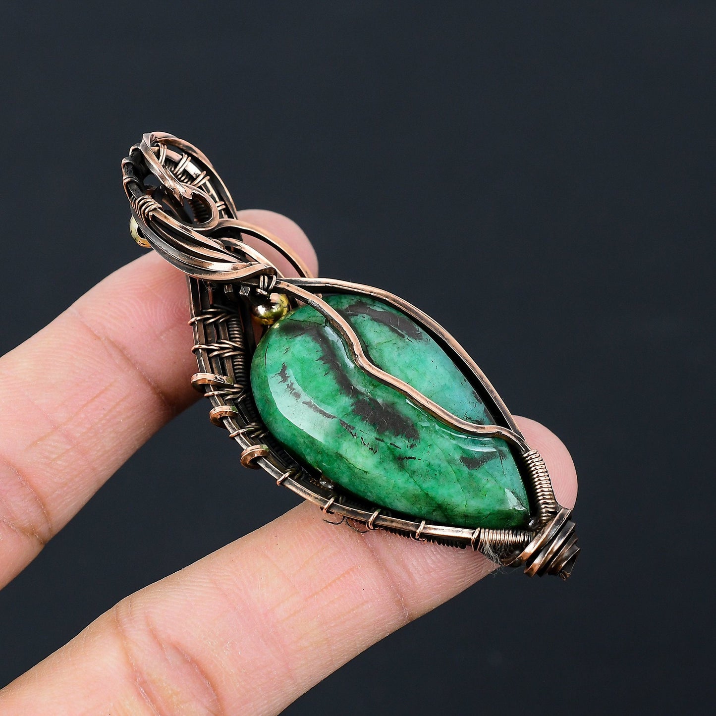 Emerald Green Gemstone Pendant