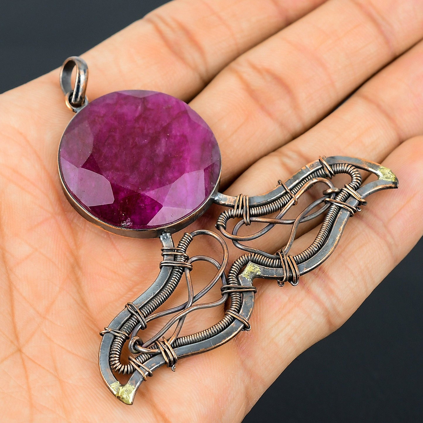 Red Ruby Gemstone Pendant