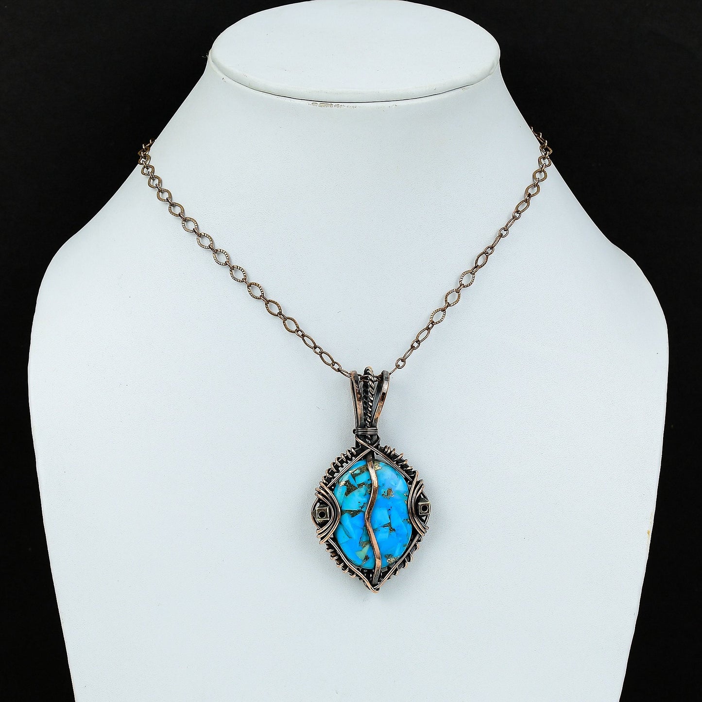 Blue Turquoise Gemstone Pendant