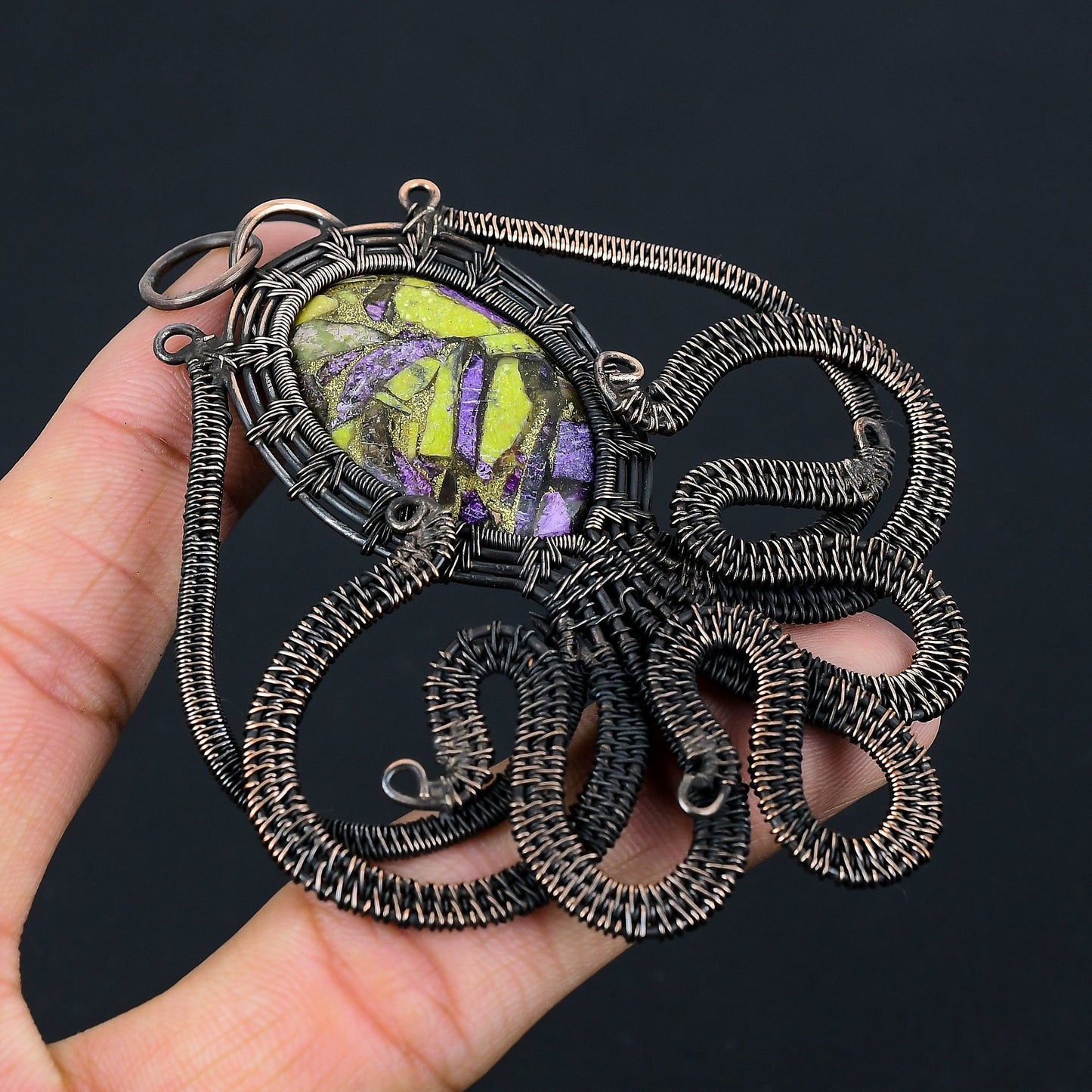 Green Atlantisite Gemstone Pendant