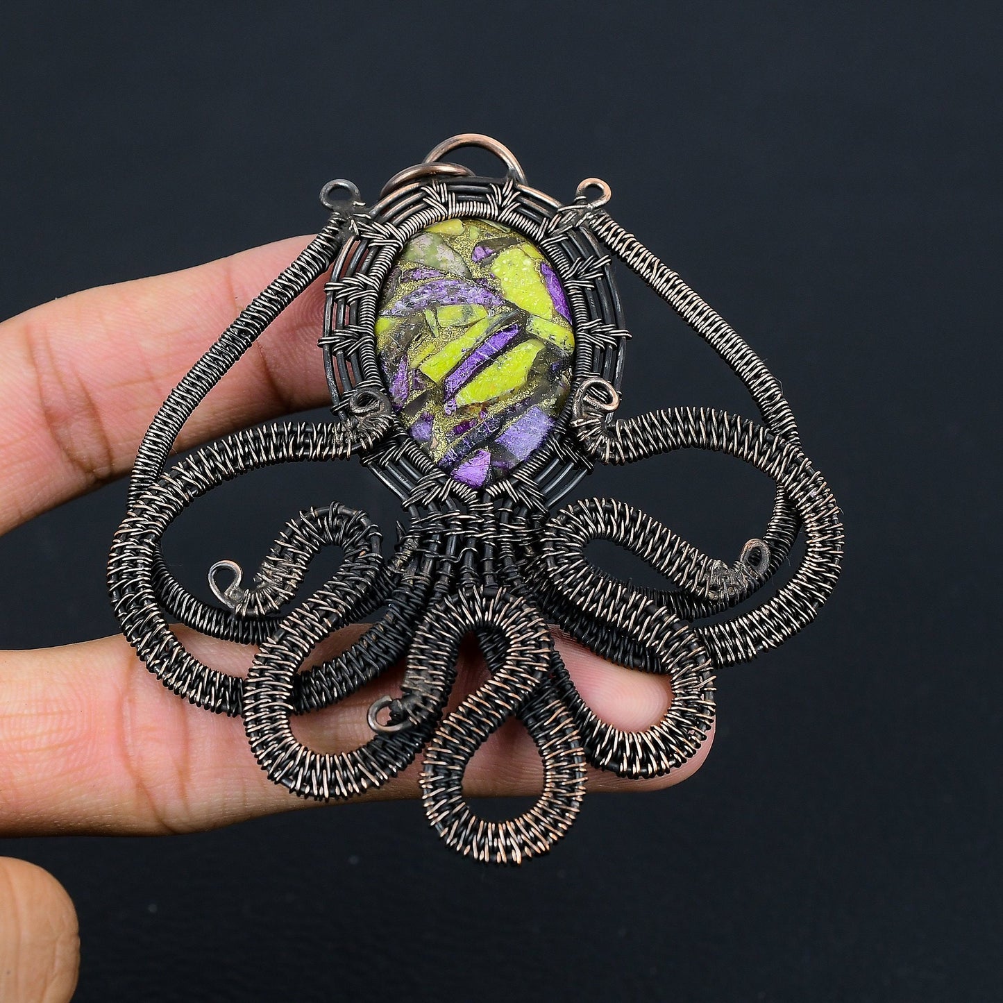 Green Atlantisite Gemstone Pendant