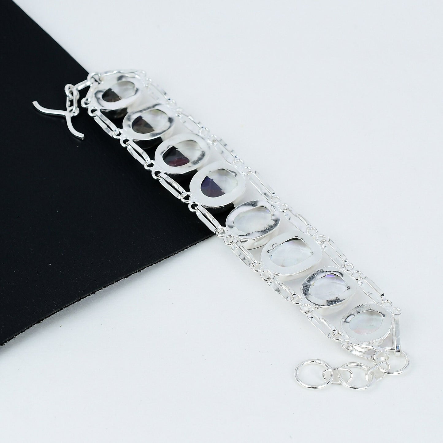 Mystic Rainbow Topaz Silver Bracelet