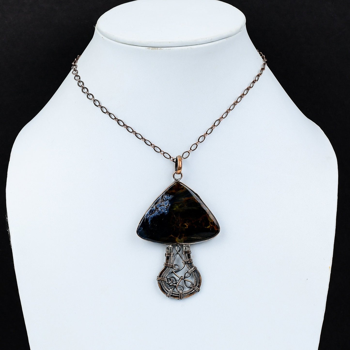 Blue Pietersite Gemstone Pendant