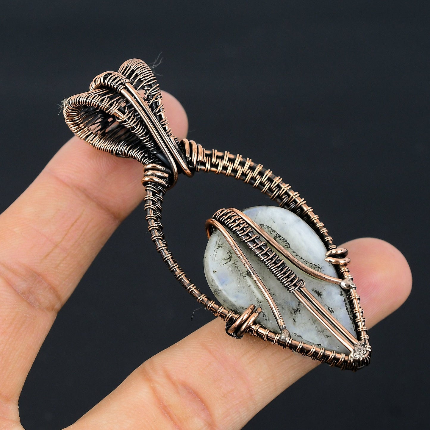 Rainbow Moonstone Gemstone Pendant