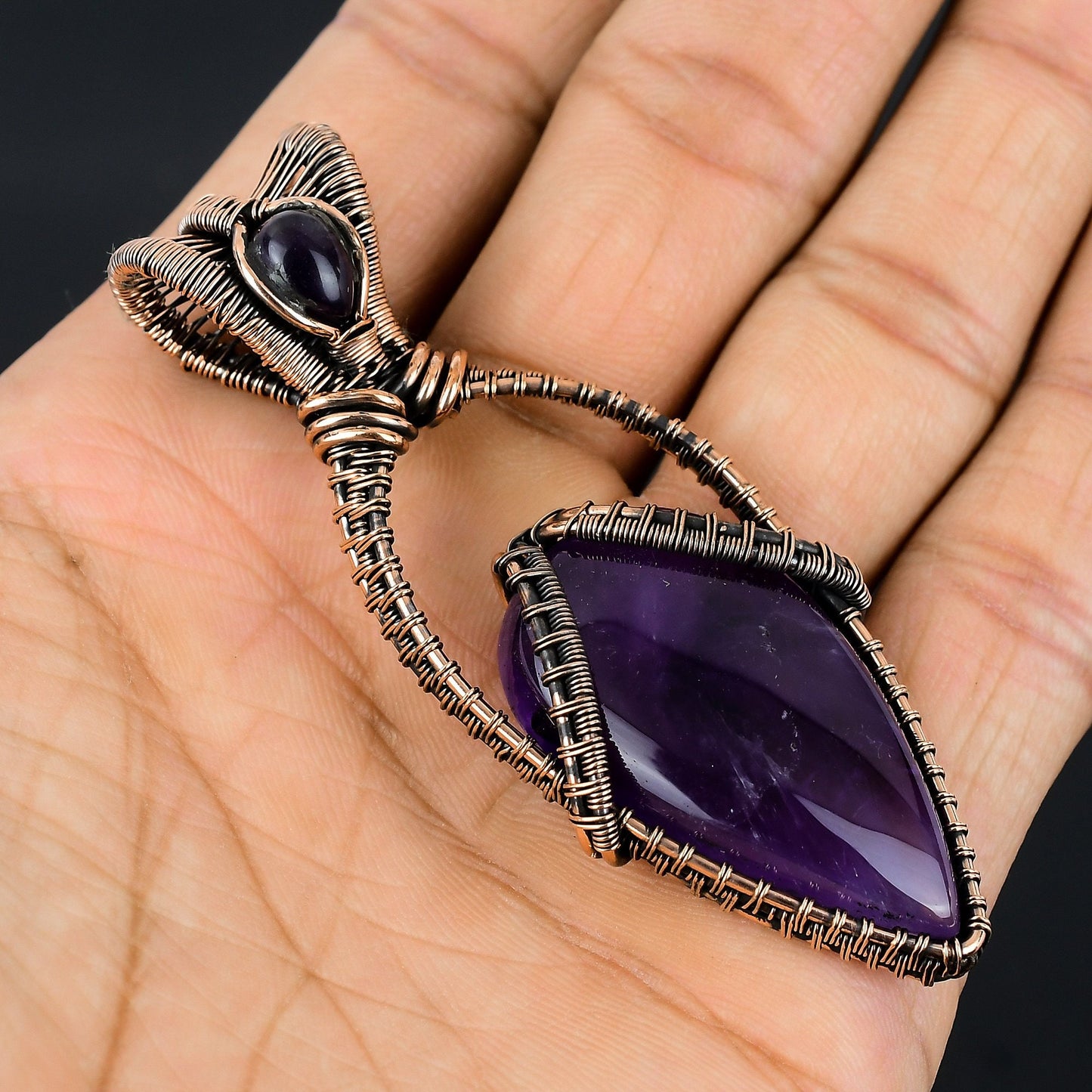 Purple Amethyst Gemstone Pendant