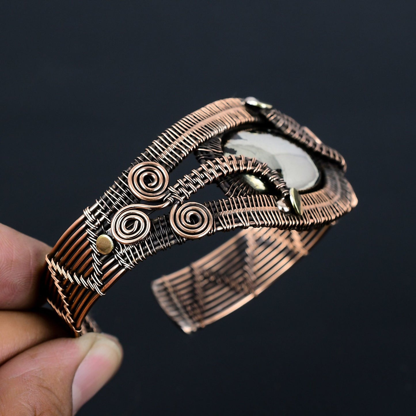 Golden Pyrite Gemstone Bracelet