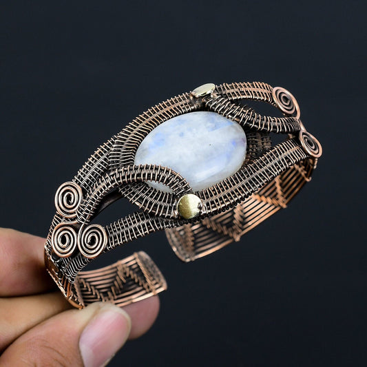 Rainbow Moonstone Gemstone Bracelet