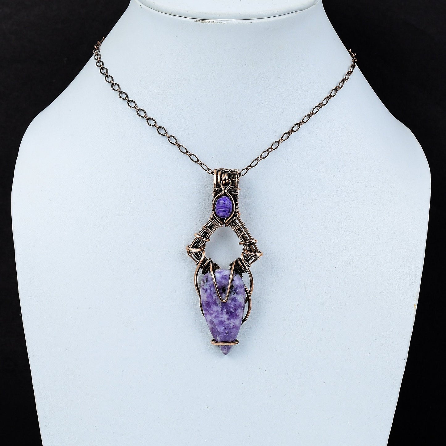 Purple Lepidolite Gemstone Pendant