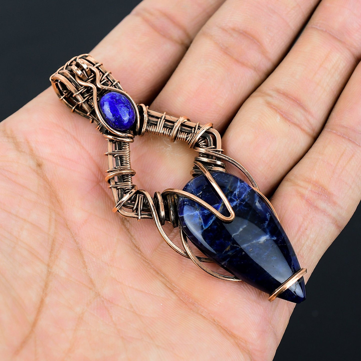 Blue Sodalite Gemstone Pendant