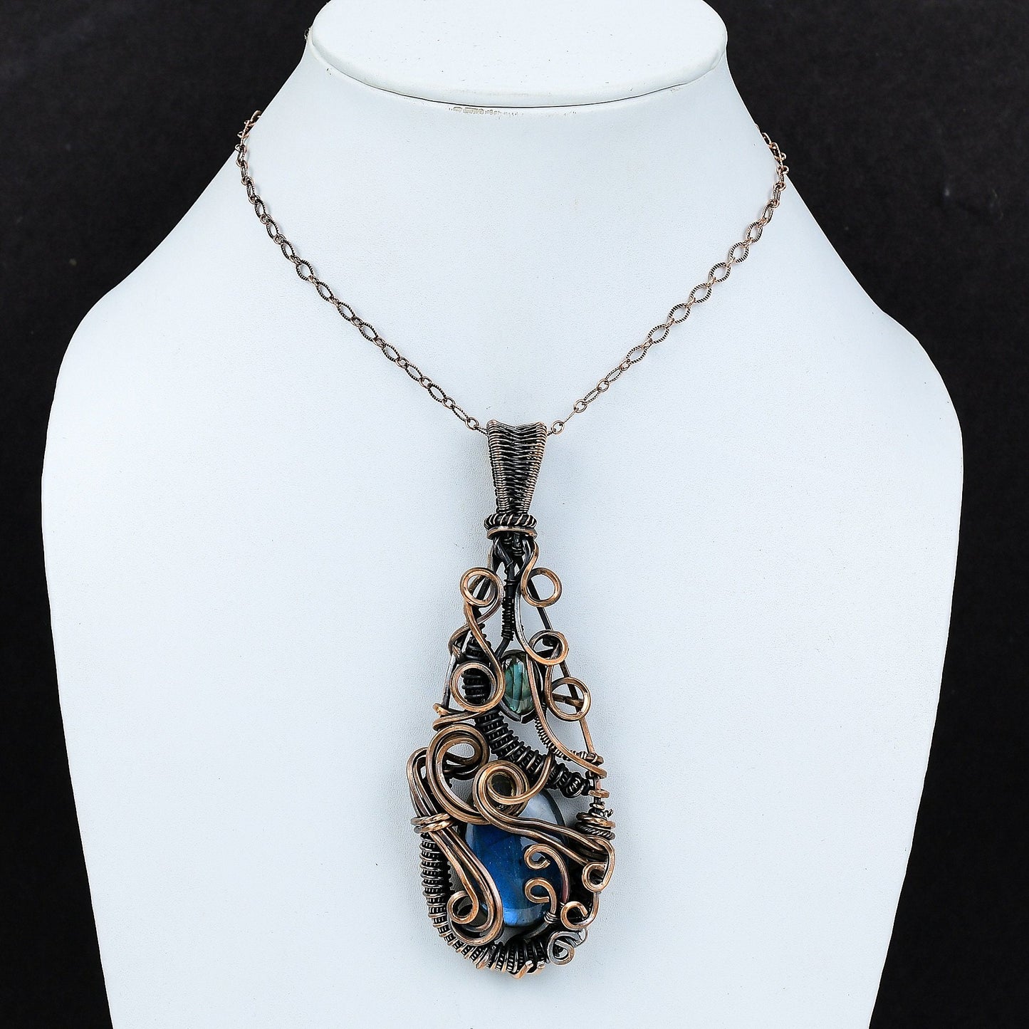 Blue Labradorite Gemstone Pendant