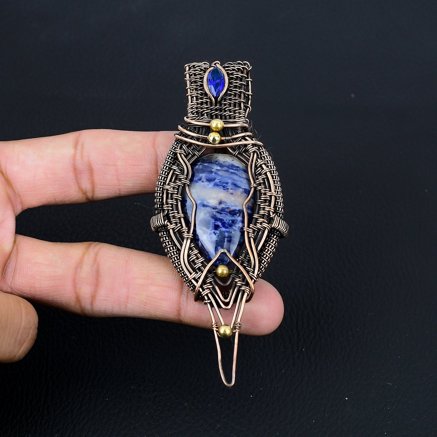 Blue Sodalite Gemstone Pendant