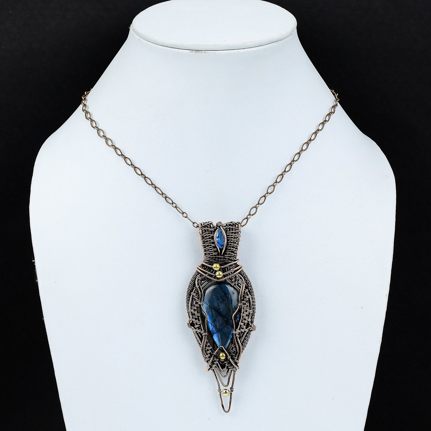 Blue Labradorite Gemstone Pendant
