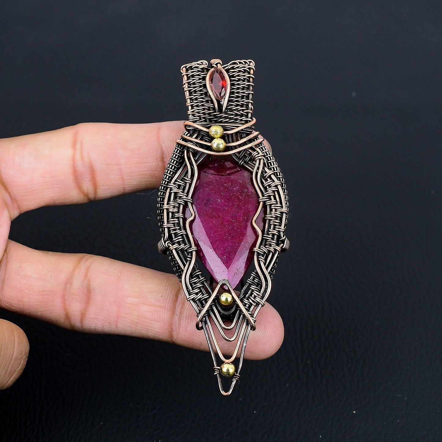 Red Ruby Gemstone Pendant