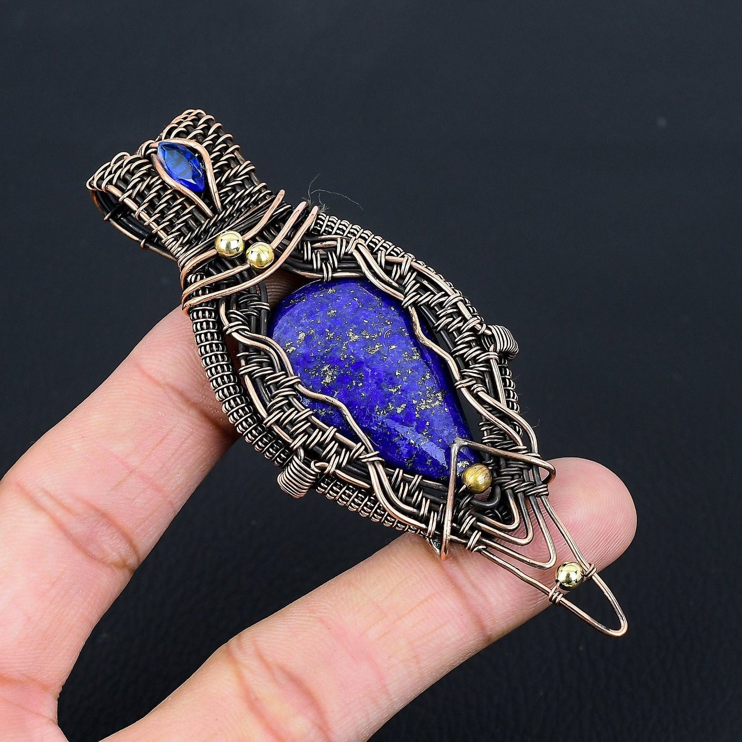 Blue Lapis Lazuli Gemstone Pendant
