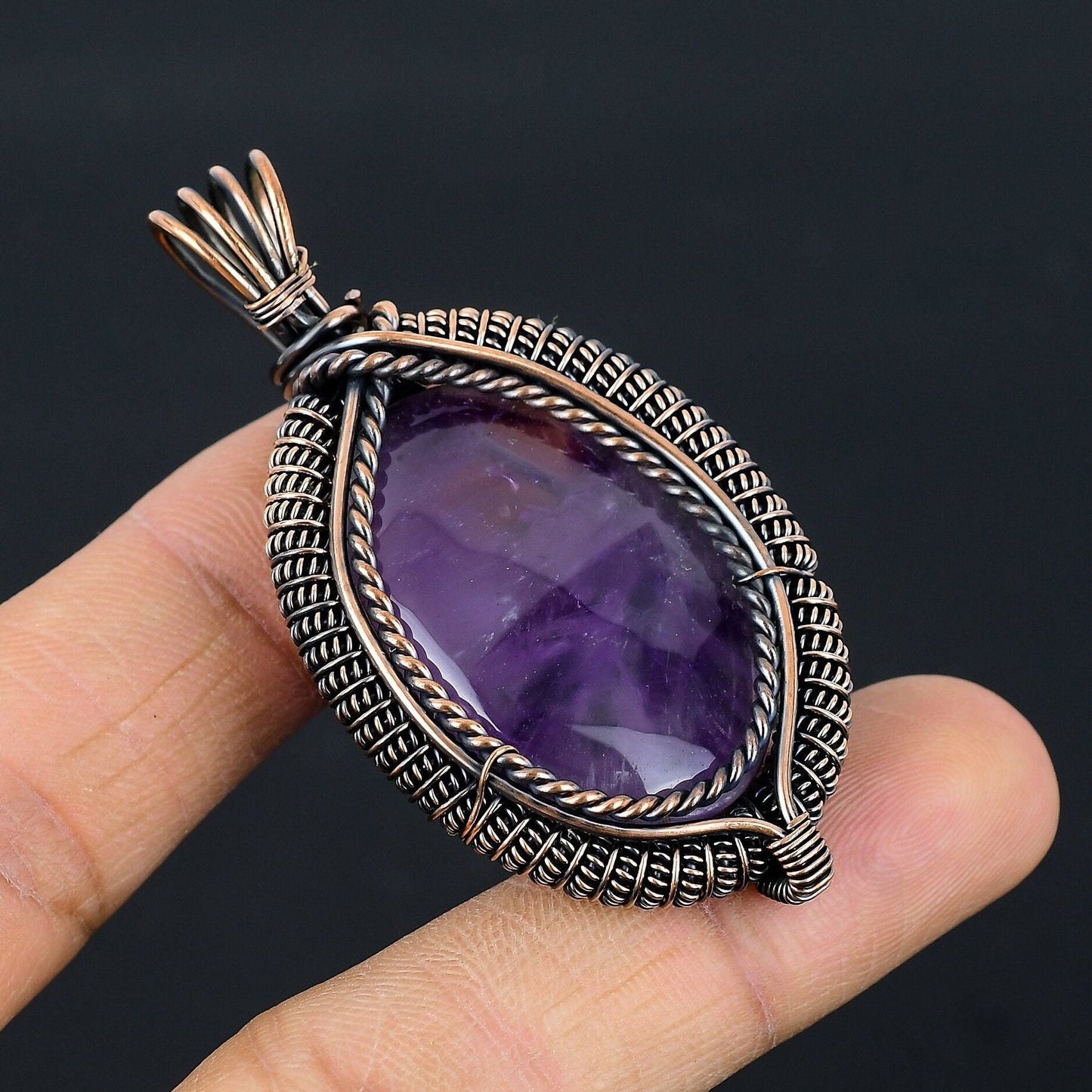 Purple Amethyst Gemstone Pendant