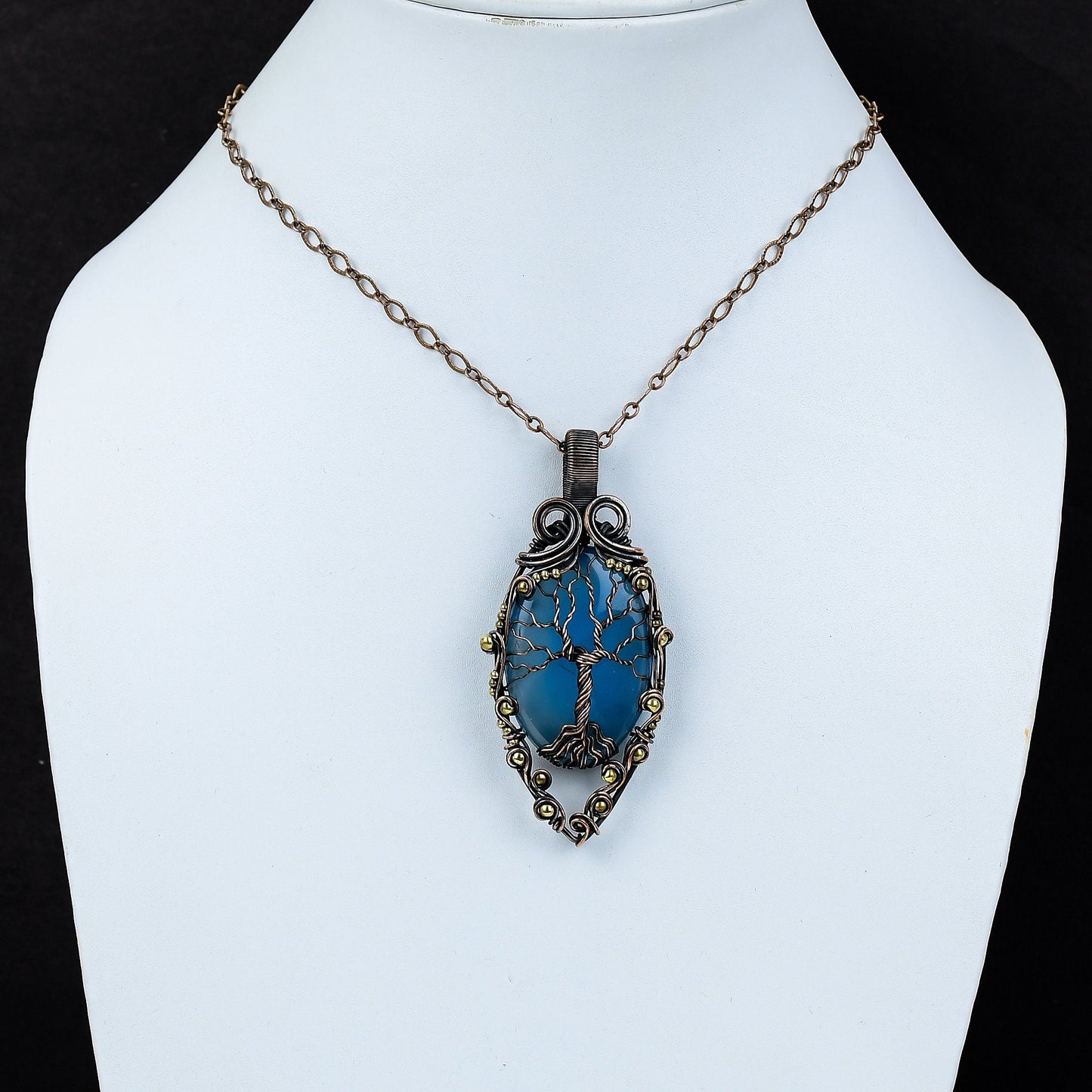 Blue Chalcedony Gemstone Pendant