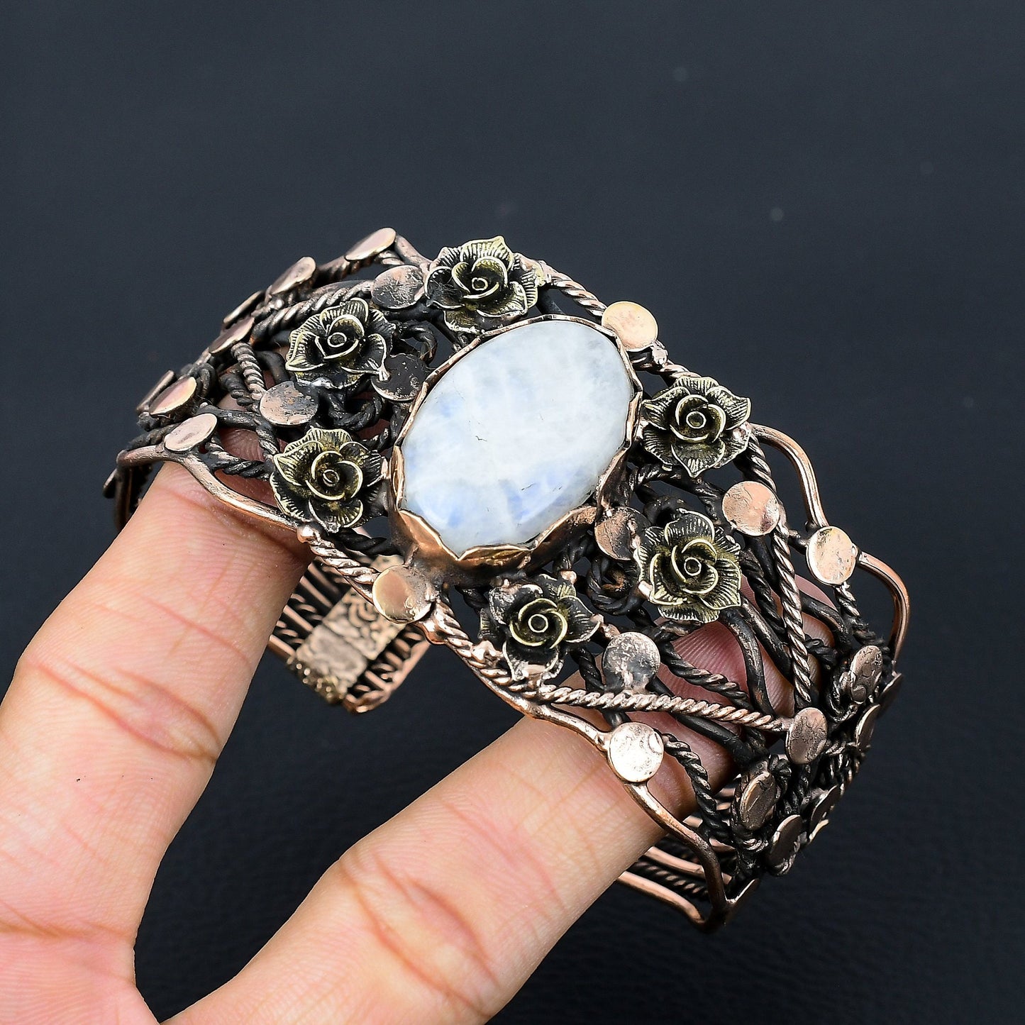Rainbow Moonstone Gemstone Bracelet
