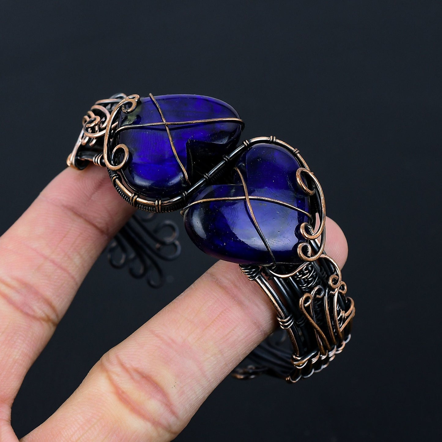 Blue Labradorite Gemstone Cuff