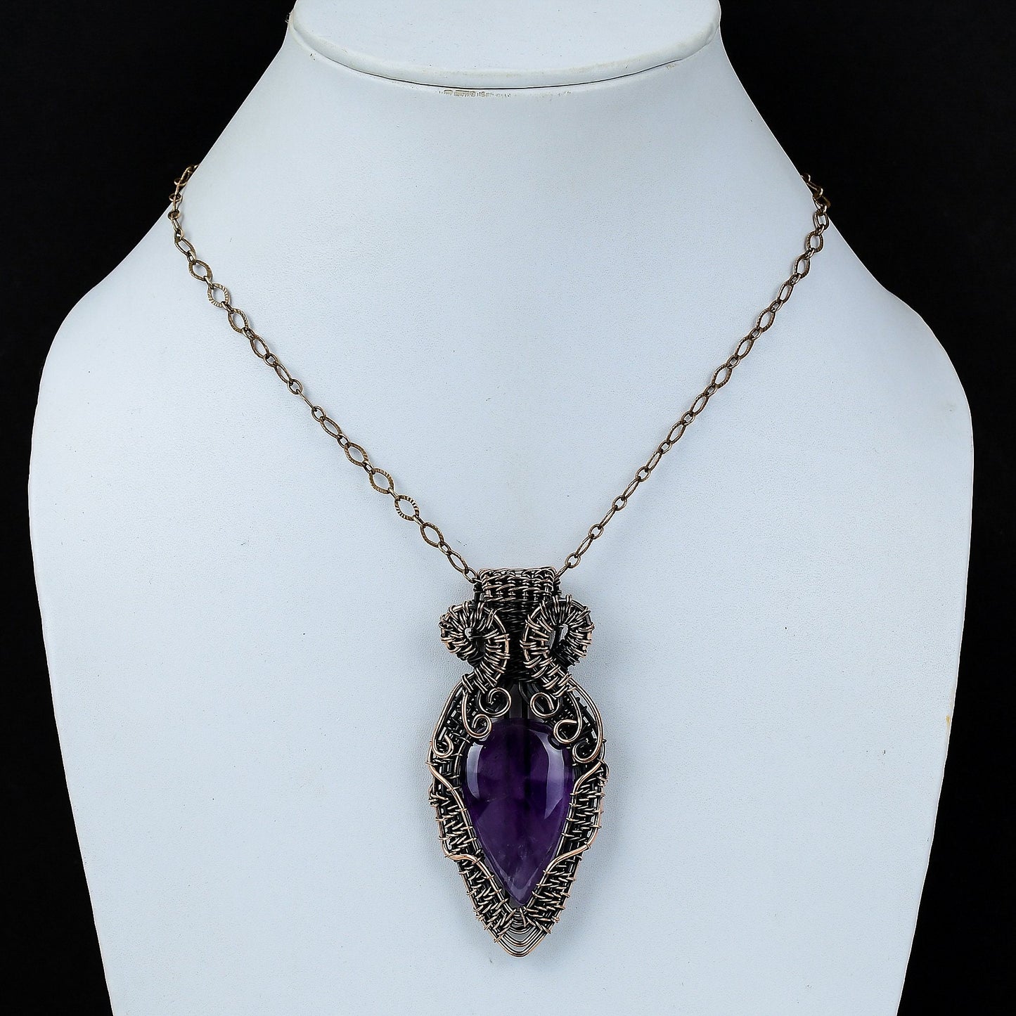 Purple Star Amethyst Gemstone Pendant