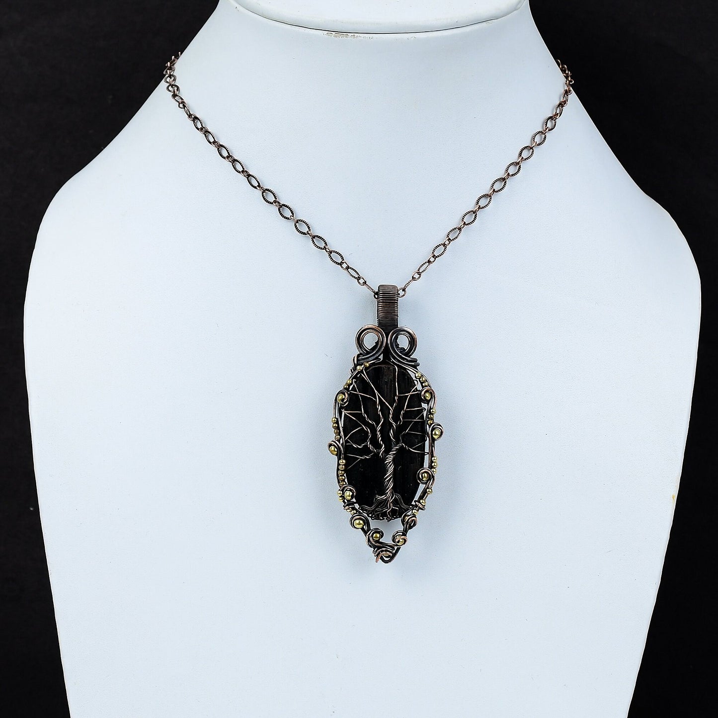 Black Tourmaline Gemstone Pendant
