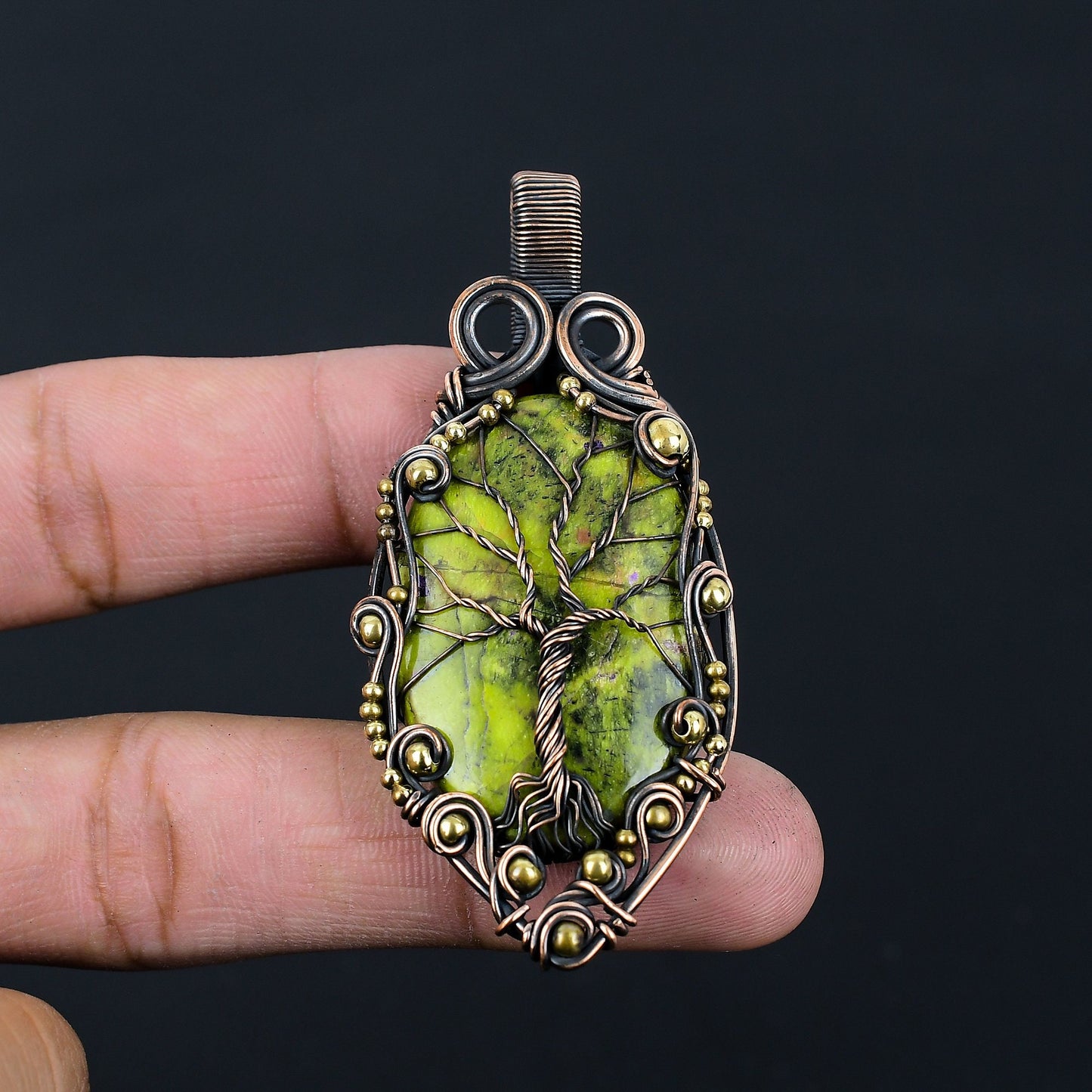 Green Atlantisite Gemstone Pendant