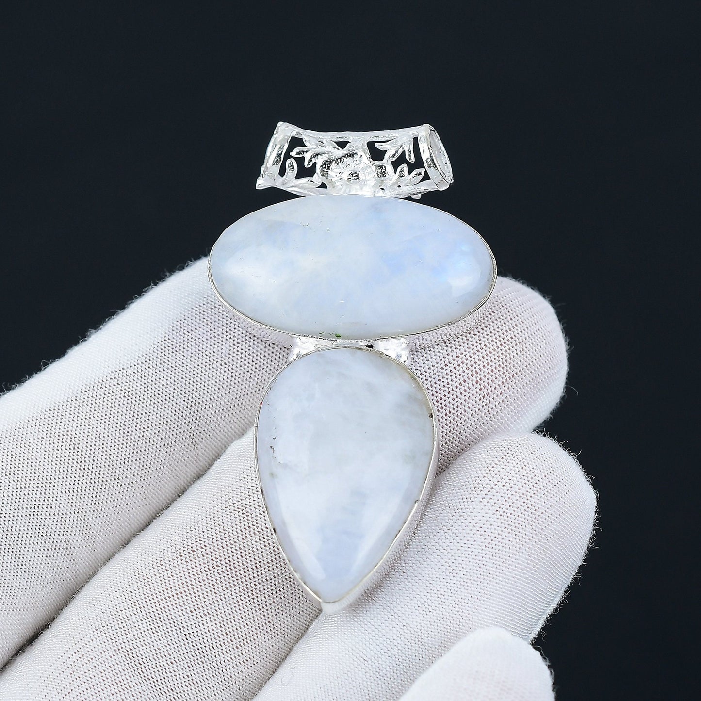 Rainbow Moonstone Gemstone Pendant