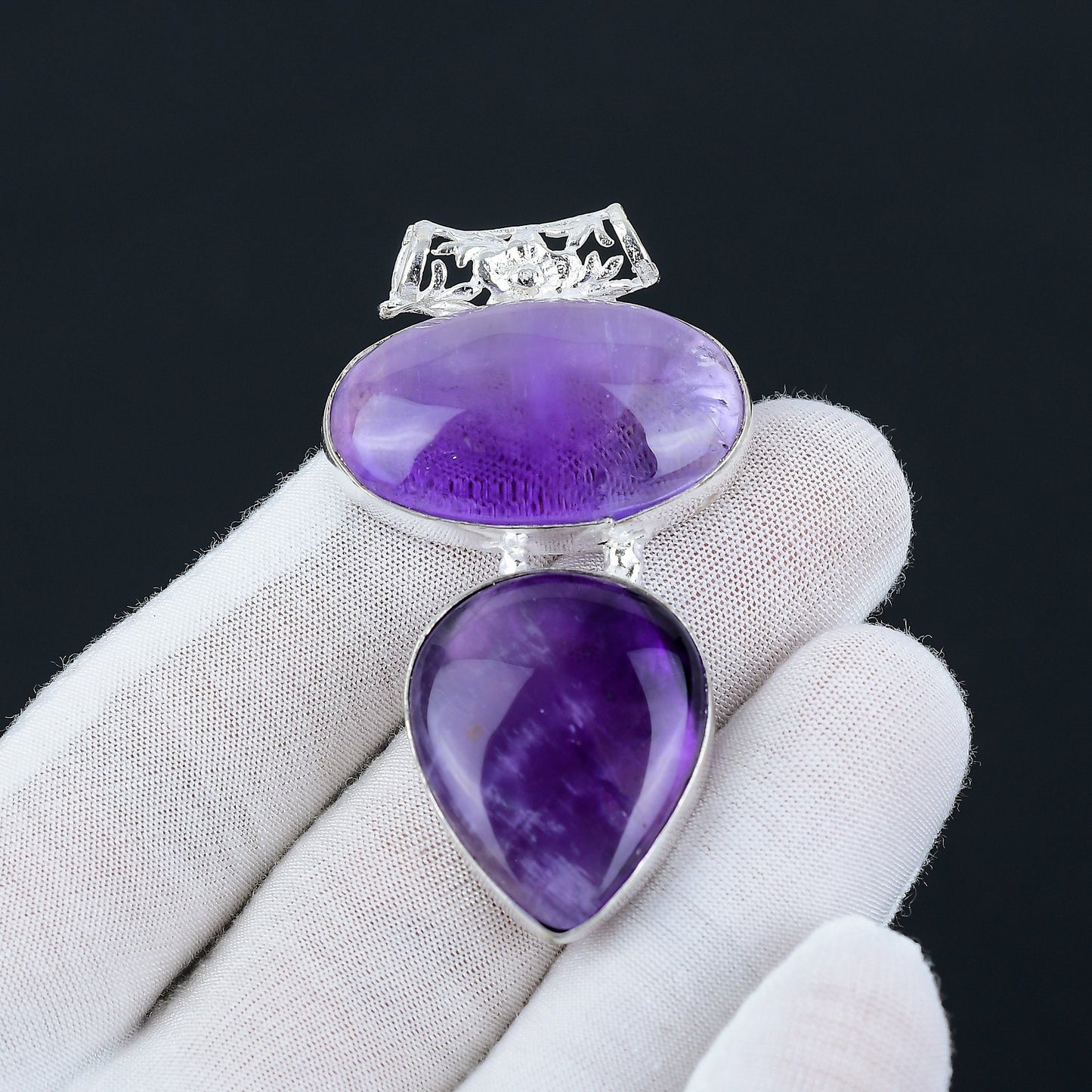 Purple Amethyst Gemstone Pendant