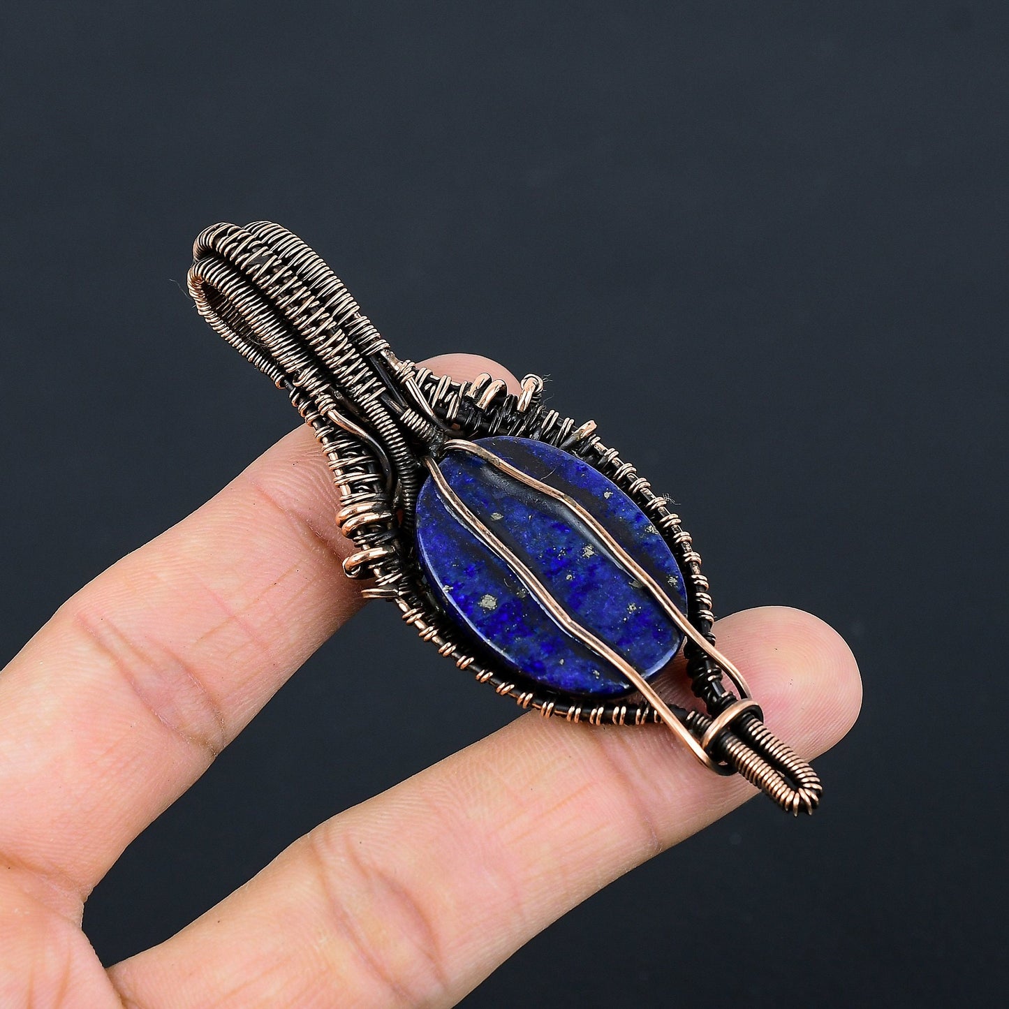 Blue Lapis Lazuli Gemstone Pendant