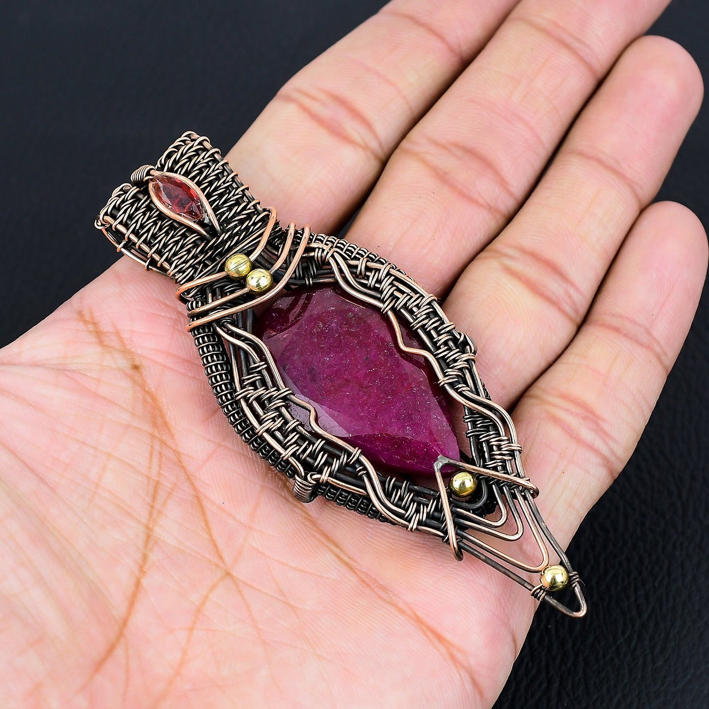 Red Ruby Gemstone Pendant