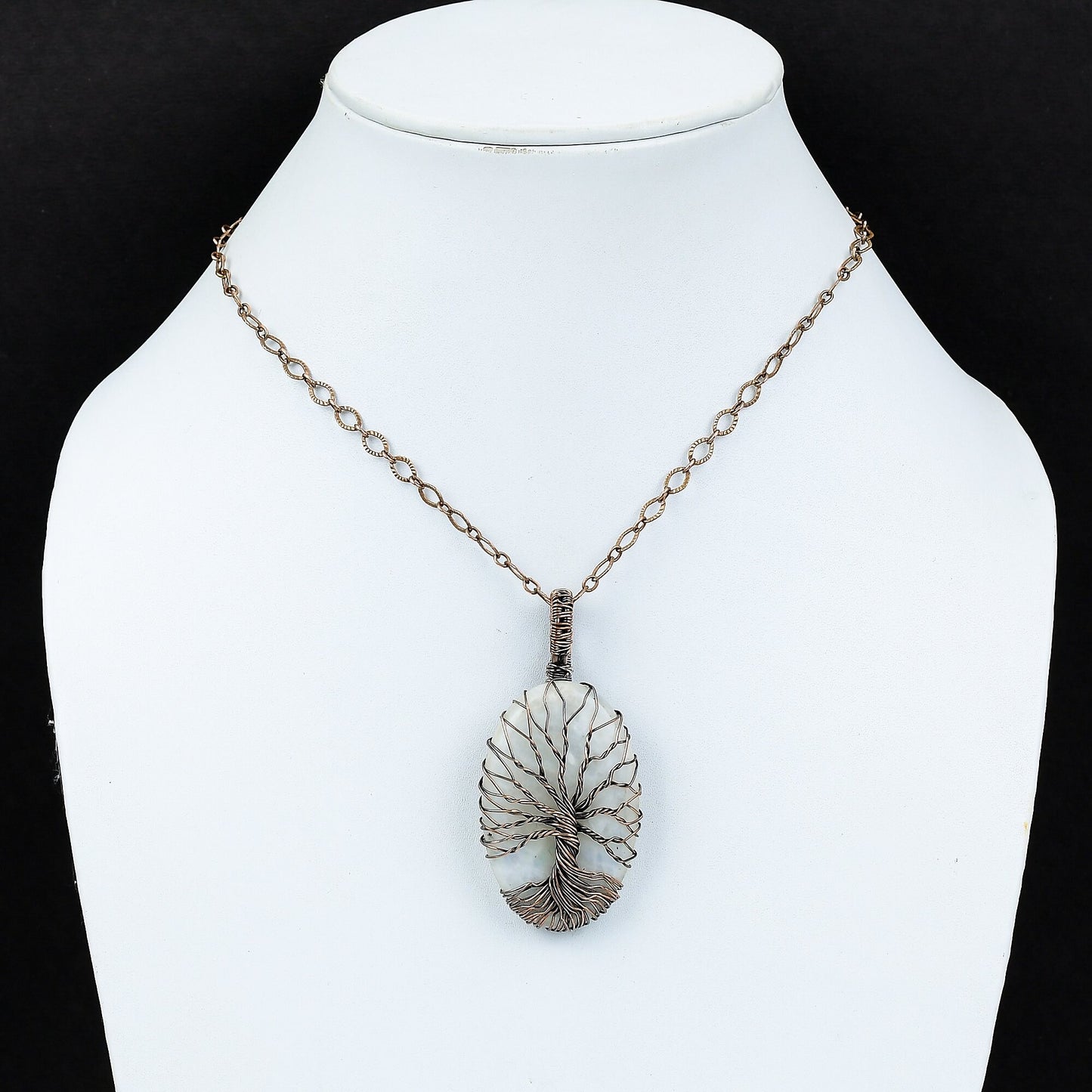 White Moonstone Gemstone Pendant