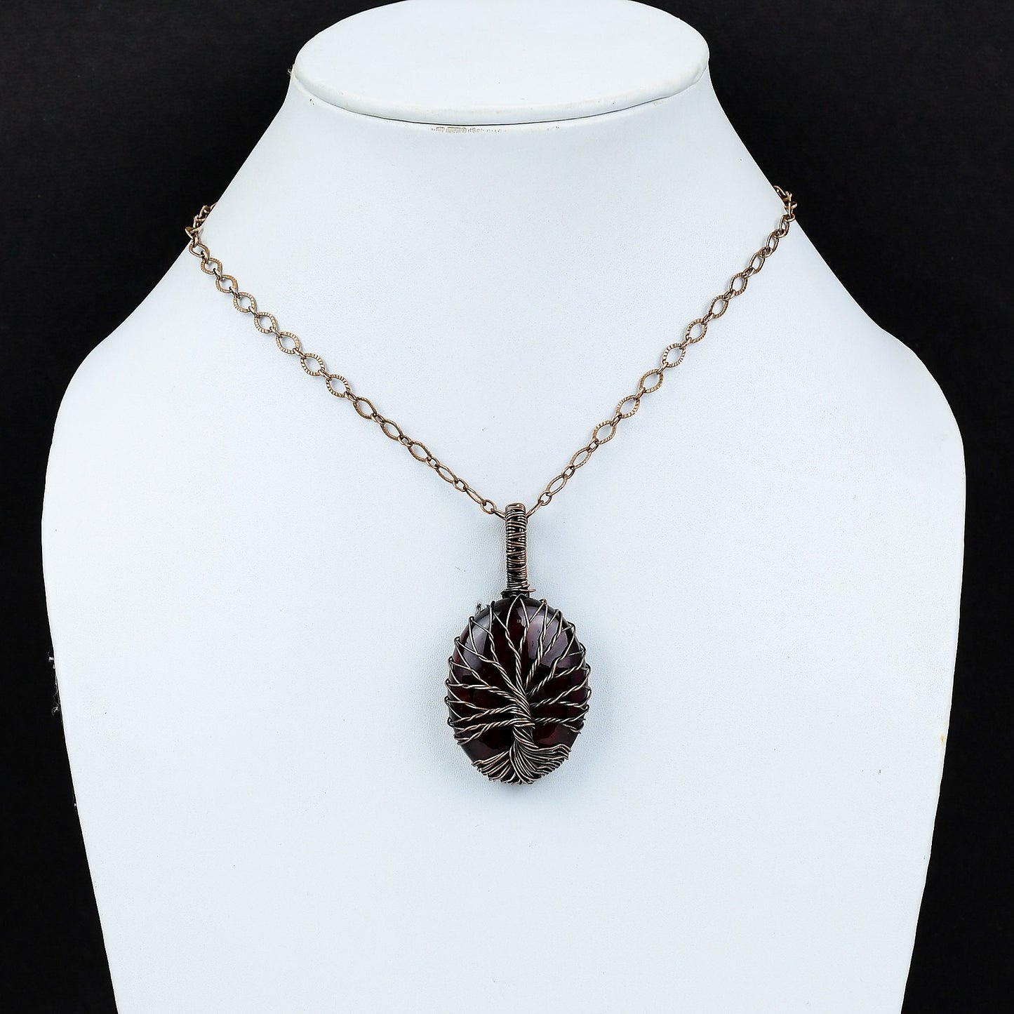 Red Flash Labradorite Gemstone Pendant