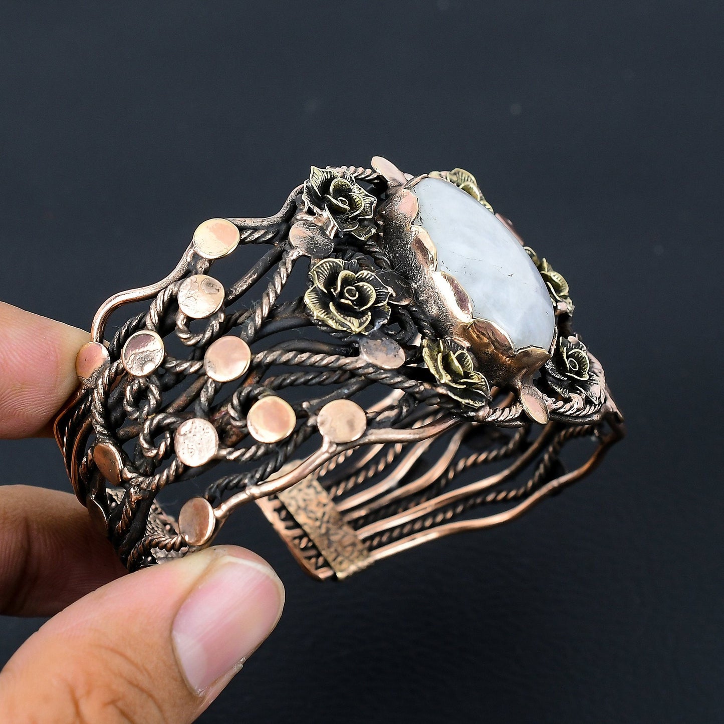 Rainbow Moonstone Gemstone Bracelet