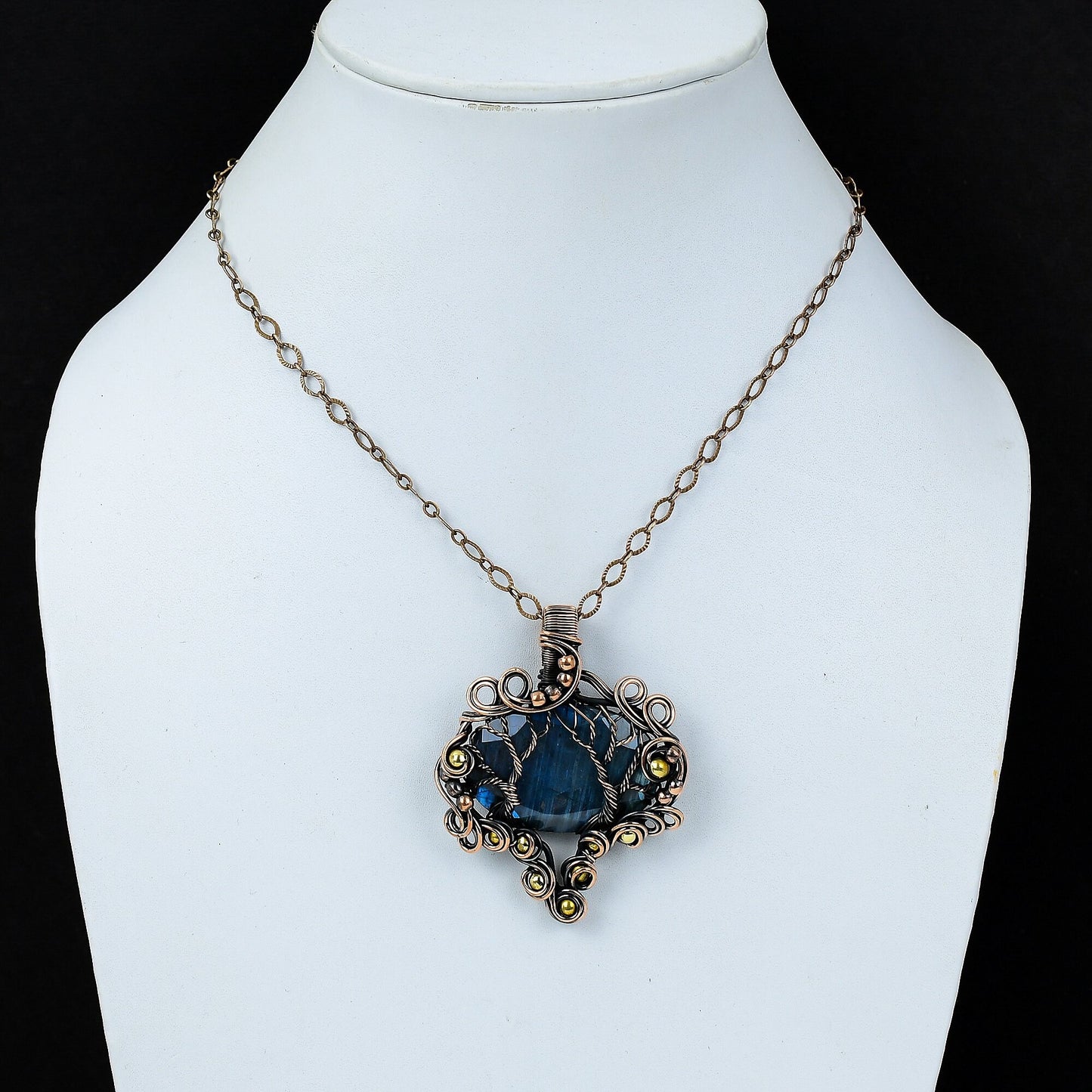 Blue Labradorite Gemstone Pendant