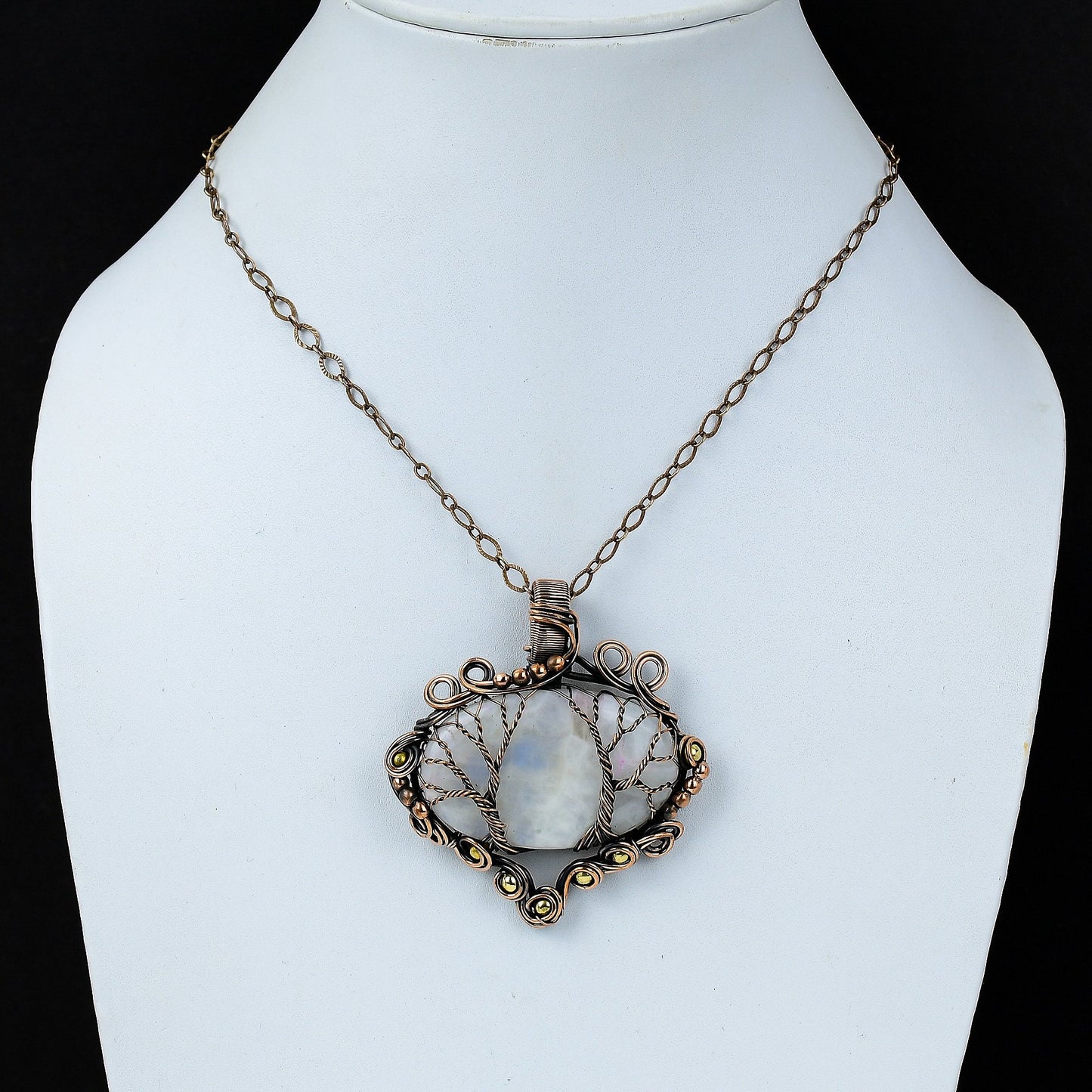 Rainbow Moonstone Gemstone Pendant