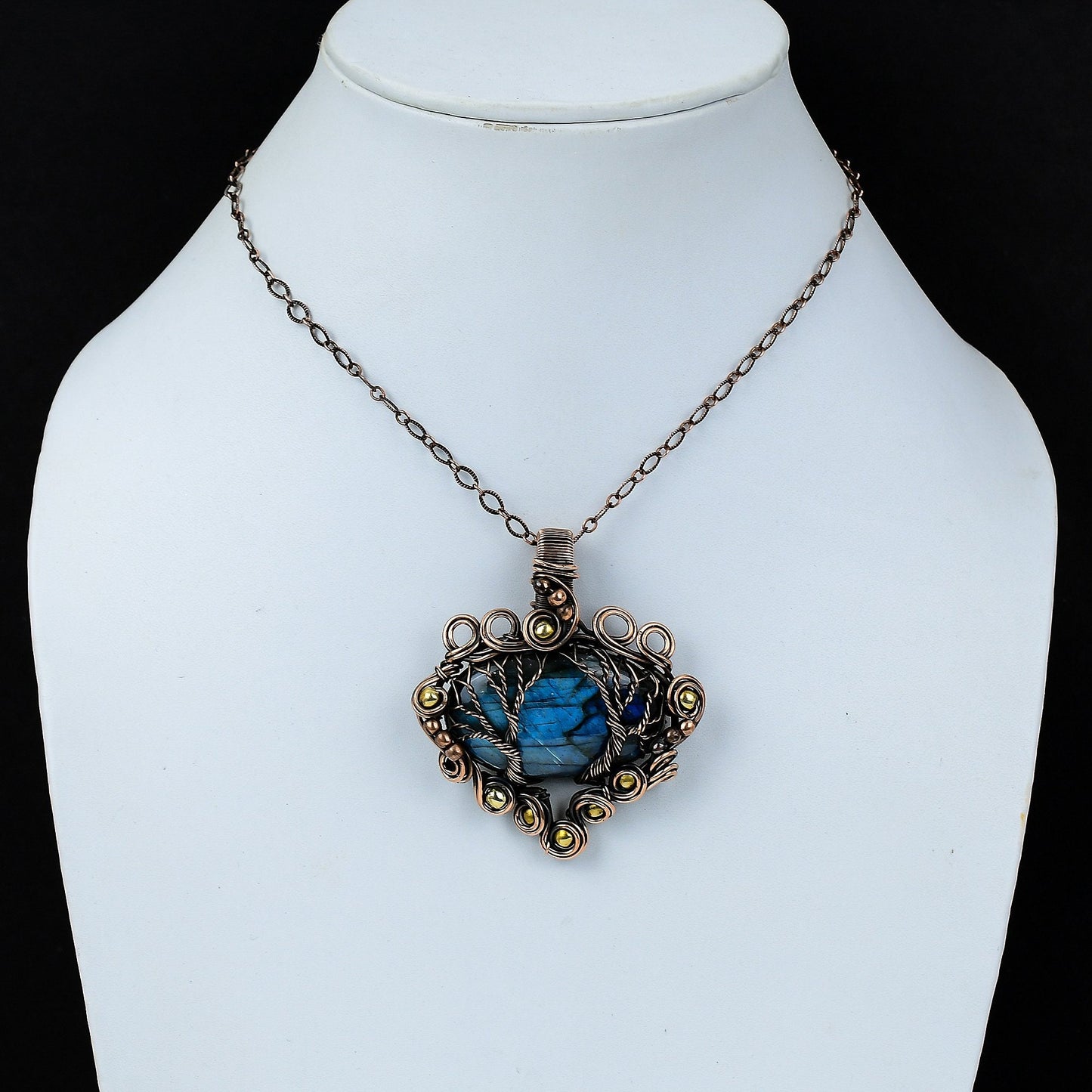Blue Labradorite Gemstone Pendant