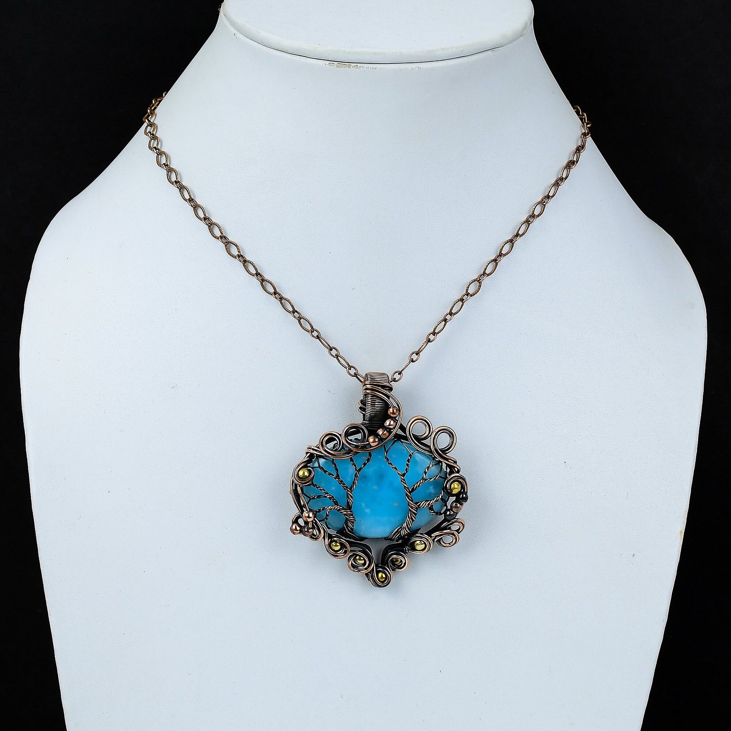 Blue Hemimorphite Gemstone Pendant