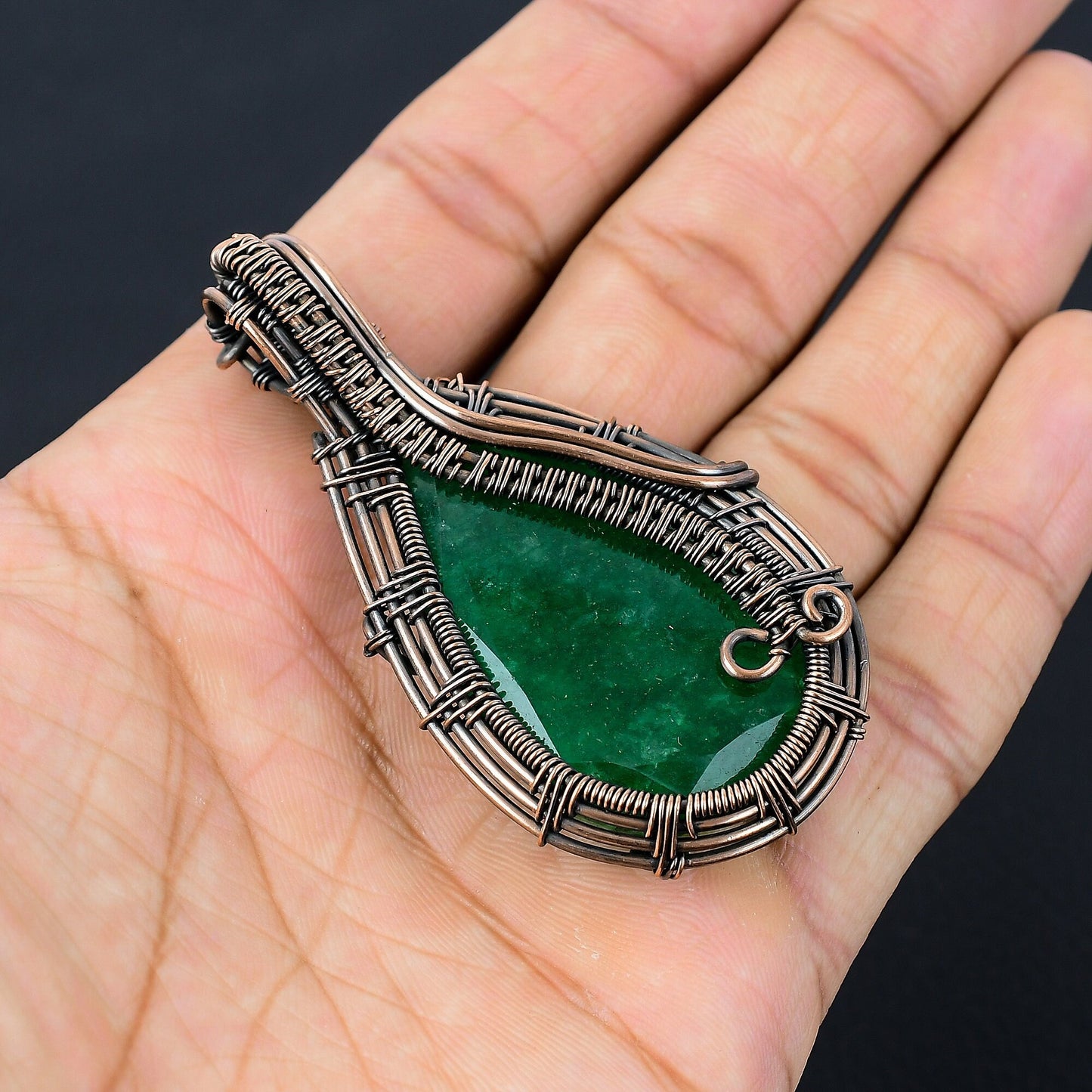 Green Zambian Emerald Gemstone Pendant