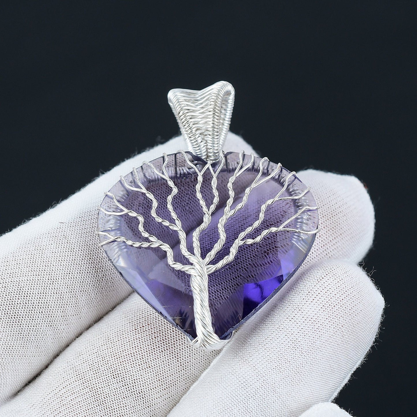 Purple Amethyst Gemstone Pendant