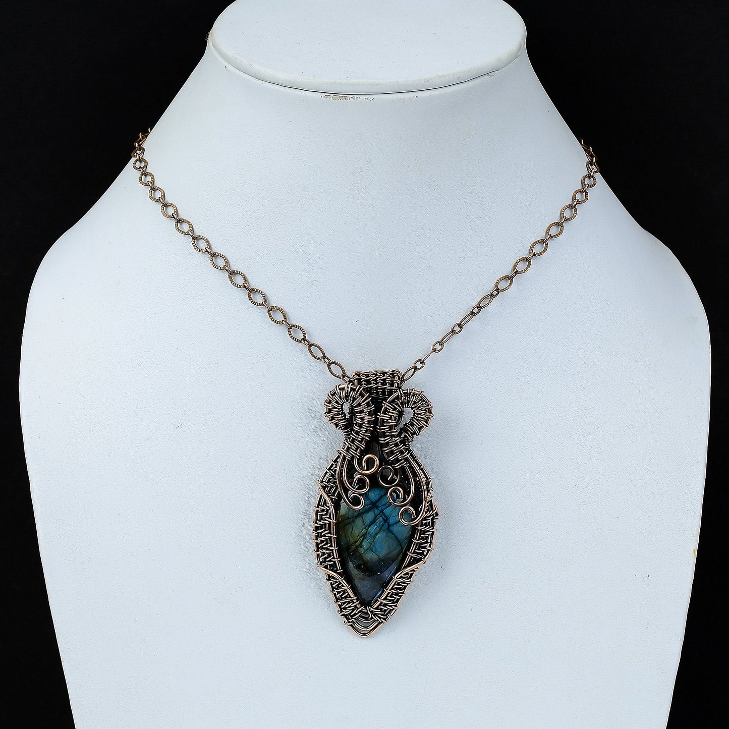 Blue Labradorite Gemstone Pendant