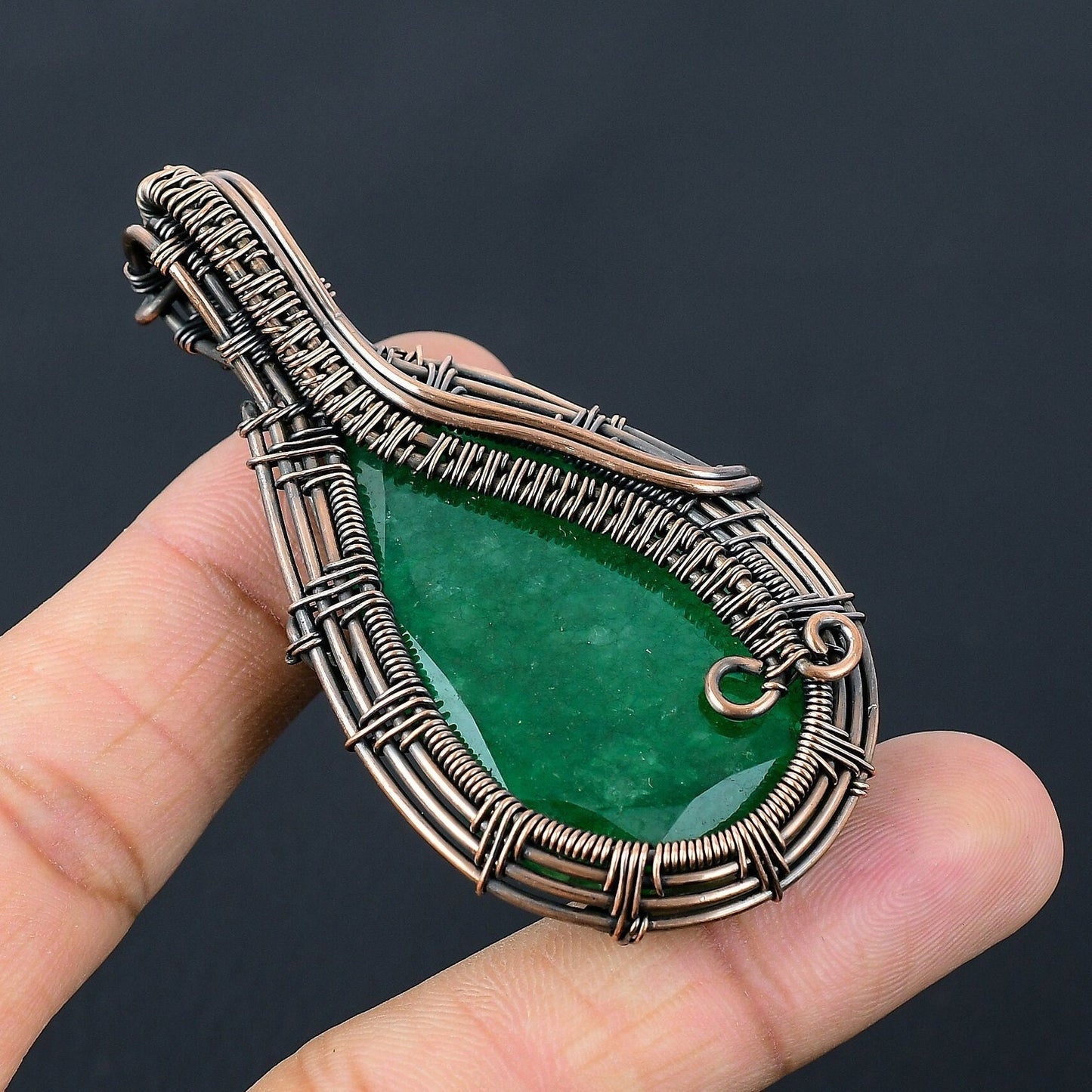 Green Zambian Emerald Gemstone Pendant