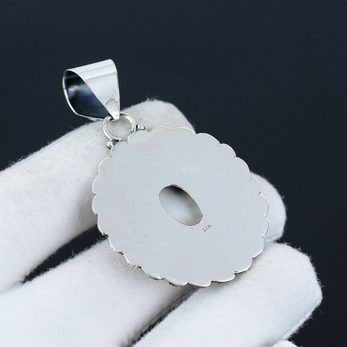 White Pearl Gemstone Pendant